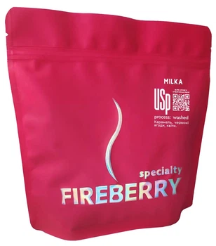 Кава в зернах Milka/blend arabica Ethiopia&Salvador FIREBERRY бленд арабіка 250 г