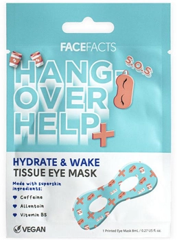 Tkaninowa maska na oczy Face Facts Hangover Help Hydrating 8 ml (5031413928068)