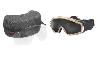 Защитные очки маска с вентилятором DARK EARTH, FMA