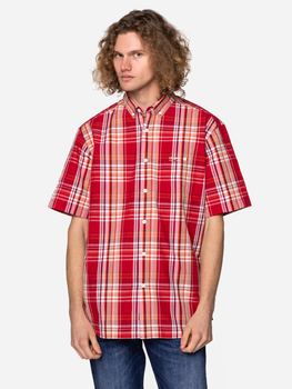 Koszula męska bawełniana Lee Cooper NEW TENBY2-LK16 M Czerwona (5904347390549)
