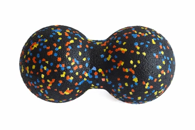 Мяч массажный двойной МФР для спины Peanut Double Ball 16х8 см Black 17540921