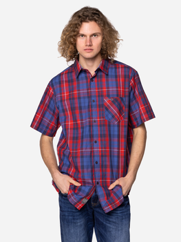 Koszula męska bawełniana Lee Cooper SAM2-5683 S Czerwona (5904347392680)