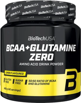 Комплексні Biotech BCAA + Glutamine Zero порошок 480 г Лимон (5999076229437)
