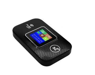 Карманный универсальный 4G модем/роутер 4G LTE WiFi MF688 с активным монитором со встроенным аккумулятором Киевстар, Vodafone, Lifecell Чорний