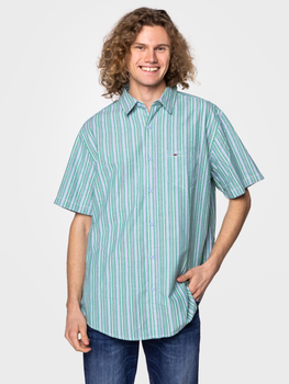 Koszula męska bawełniana Lee Cooper WILL2-9100 XL Zielona (5904347389529)