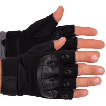 Перчатки тактические с открытыми пальцами SP-Sport BC-8788 XL Черный