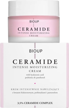 Крем для обличчя BioUp Ceramide Intense Moinsturising Cream інтенсивно зволожуючий 50 мл (5907642731840)