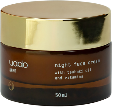 Крем для обличчя Uddo Night Face Cream з вітамінами та олією Цубакі на ніч 50 мл (5903766414720)