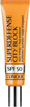 Сонцезахисний крем Clinique Superdefense City Block Daily Energy + Face Protector SPF 50 40 мл (0192333093603)
