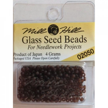 Бісер для вишивки Mill Hill Glass Seed Beads Матовий шоколад (02050)
