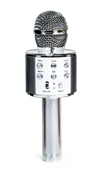 Беспроводной микрофон-караоке Wster, MP3, Bluetooth. Steel (983049798)