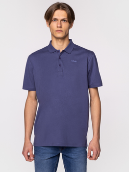 Koszulka polo męska Lee Cooper ALAN-7124 XL Niebieska (5904347392314)