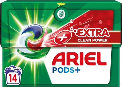 Капсули для прання Ariel Pods+ Extra clean 14 шт (8700216296755)