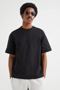Футболка H&M Loose Fit чорний 0608945008 L