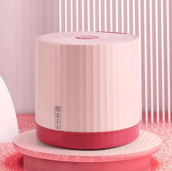 Портативная мини стиральная машинка Mini washing machine на 4л Ультразвуковая стиральная машинка USB MW-23 Розовый