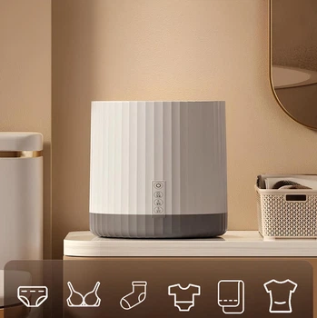 Портативная мини стиральная машинка Mini washing machine на 4л Ультразвуковая стиральная машинка USB MW-23 Белый