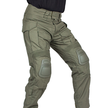 Боевые штаны IDOGEAR G3 Combat Pants Olive с наколенниками, XL