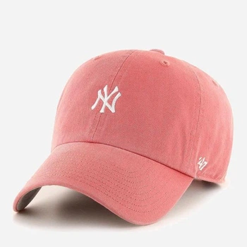 Кепка літня 47Brand Yankees Base Runner B-BSRNR17GWS-IRA One Size Кораловий/Сірий (194602505664)