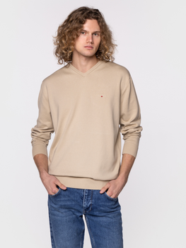 Пуловер чоловічий Lee Cooper ADAM-ORGANIC 2XL Бежевий (5904347387792)