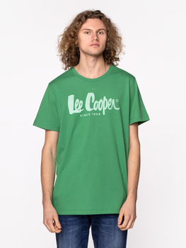 Футболка бавовняна чоловіча Lee Cooper HERO7 FADE-1010 S Зелена (5904347388003)