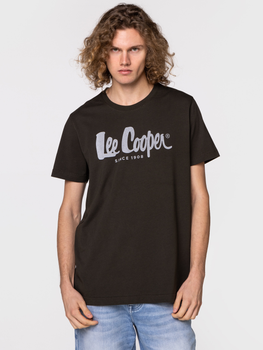 Koszulka męska bawełniana Lee Cooper HERO7 FADE-1010 L Czarna (5904347388676)