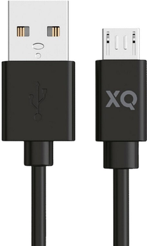 Кабель Xqisit NP USB Type-A - micro USB 1.5 м Black (4029948221823)