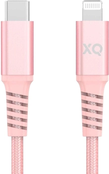 Kabel Xqisit Fast Charging USB Type-C - Apple Lightning 2 m Pink (4029948202693)