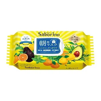 Ранкова маска Saborino Mezama Sheet, Японія 32 шт.