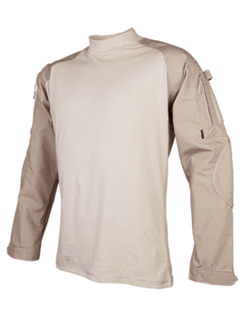 Боевая рубашка Tru-Spec Men's Khaki Tru Combat Shirt 8615 Large Long, Хакі (Khaki)