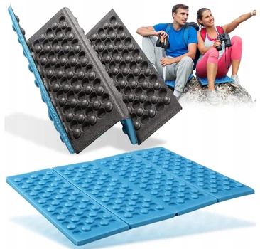 Коврик спальный Raltek 06386 29 см x 39 см x 1 см Синий для кемпинга туризма в горах легко моется и быстро сохнет AI