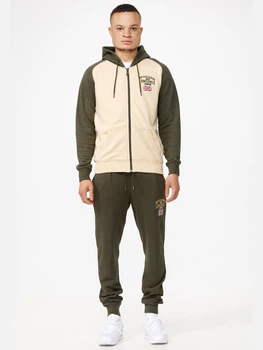Спортивный костюм мужской Lonsdale Stretton 117292-5544 S Оливковый/Бежевый (4251522391992)