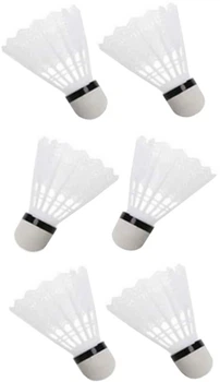 Набор воланов нейлоновых для бадминтона Newt Badminton Shuttlecocks 6 шт Белые (NE-BD-004W)