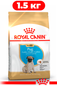 Сухий корм Royal Canin Pug Puppy для цуценят мопса 1.5 кг