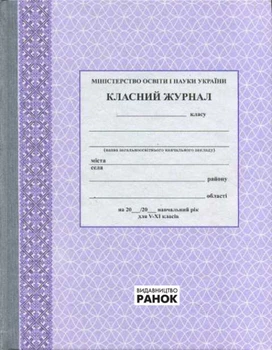 Класний журнал V-XI кл. /Спец ціна / Голубенький у смужку