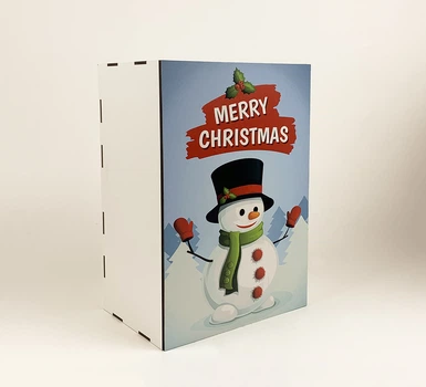 Коробка "Marry Chritsmas" зі сніговиком 4