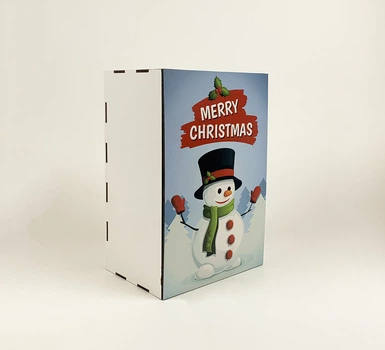 Коробка "Marry Christmas" зі сніговиком 3