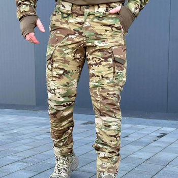 Легкі Чоловічі Штани з посиленими колінами мультикам розмір M