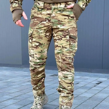 Легкі Чоловічі Штани з посиленими колінами мультикам розмір 3XL