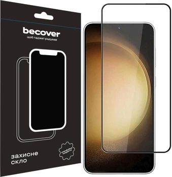 Защитное стекло для смартфона Samsung Galaxy S24 SM-S921 BeCover Black (BC_711037)