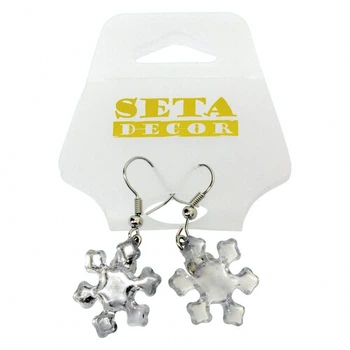 Серьги Снежинка ледяная SETA Decor 16-946