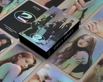 Голографические карточки (G)I-dle K-POP, lomo card, К-ПОП карточки Джи айдл - 2nd album - 55 шт