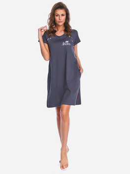 Нічна сорочка жіноча бавовняна Doctor Nap Tcb.9992 XXL Графітова (5902701151867)