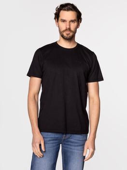 Koszulka męska bawełniana Lee Cooper OBUTCH-875 XL Czarna (5904347394714)