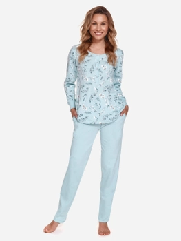 Піжама (кофта + штани) жіноча бавовняна Doctor Nap PM.4127 S Блакитна (5902701174842)