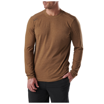 Реглан 5.11 Tactical PT-R Charge Long Sleeve 2.0 L Battle Brown Heather