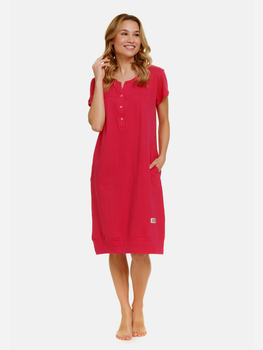 Нічна сорочка жіноча бавовняна Doctor Nap TCB.4348 XL Червона (5902701185572)