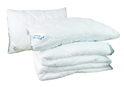 Комплект односпальный Fine Sleep весна-лето одеяло 140x205 см + подушка 50x70 см пакет
