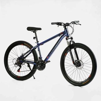 Велосипед Спортивний CORSO «Legend» 27,5" дюймів LG-27506 рама алюмінієва 15,5", обладнання Shimano 21 швидкість, зібраний на 75%