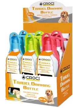 Пляшка Croci дорожня для собак пластик 360 мл (8023222106673)