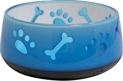 Миска Croci Doggy пластик прогумоване дно блакитна 0.3 л 10 см Блакитна (8023222167995)